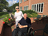 Jydy and John Dowling at rehab center